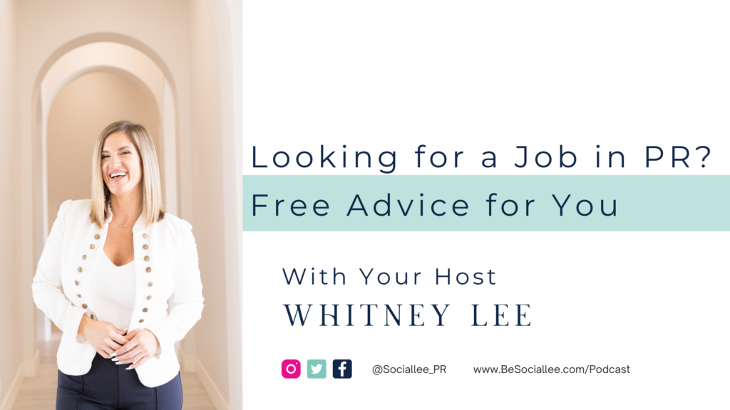 Free PR Career Advice